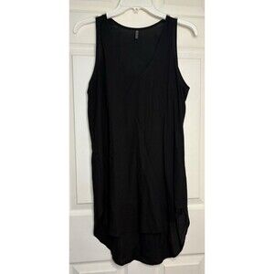 Revolve Riller & Fount Women Black Casual Tank Dress Size 0 XS Soft Stretch USA
